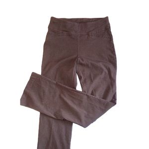 Brown stretchy dress pants